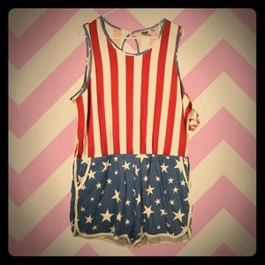 COPY - Junk food American Flag romper XXL